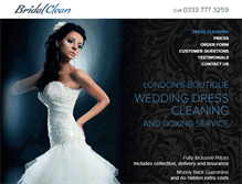 Tablet Screenshot of bridalclean.com